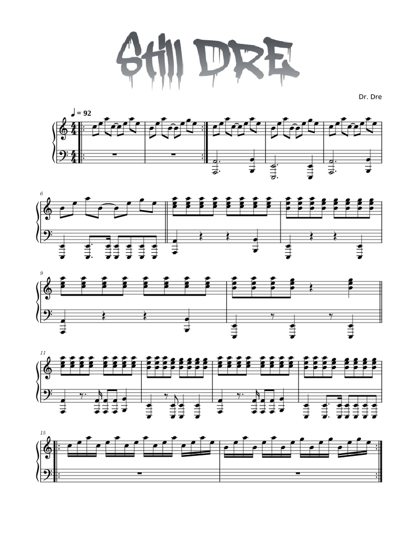 Still dre piano intro top