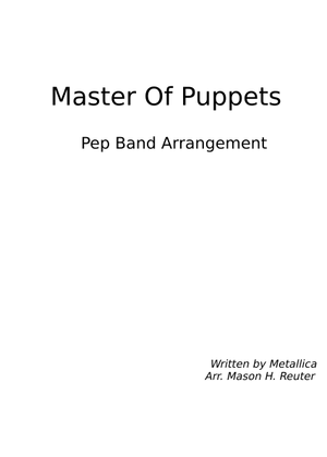 Master of puppets – Metallica Sheet Music for Piano (Solo