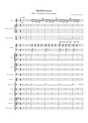 Ruthlessness – Jorge Rivera-Herrans Sheet Music for Trombone, Tuba ...