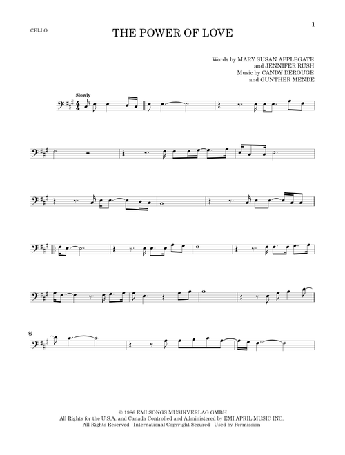 The Power Of Love - Air Supply (Cello Solo)