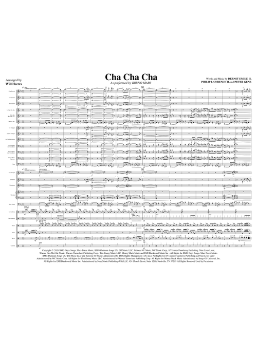 Cha Cha Cha (Arr. Will Heeres) - Bruno Mars (Marching Band)