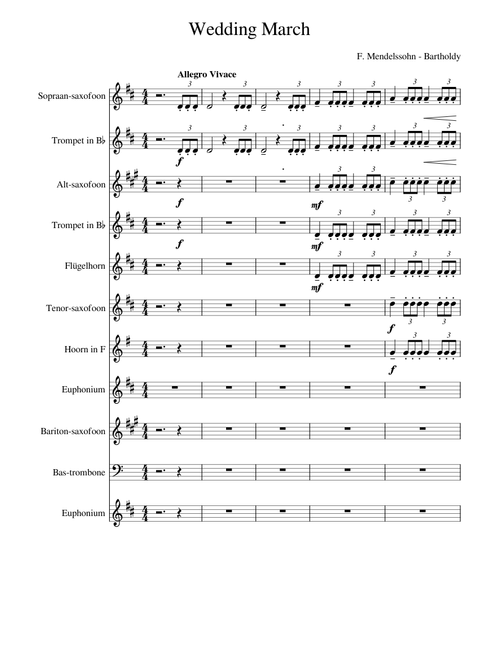 Wedding March – Felix Mendelssohn