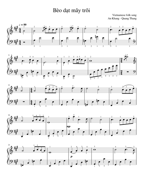 Bèo dạt mây trôi
