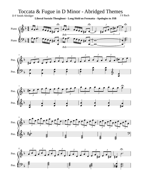 Toccata & F in D Minor