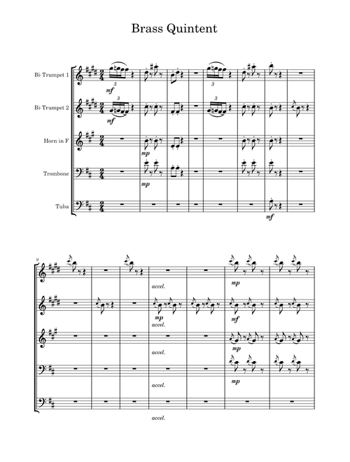 Can-Can – Jacques Offenbach Brass Quinent