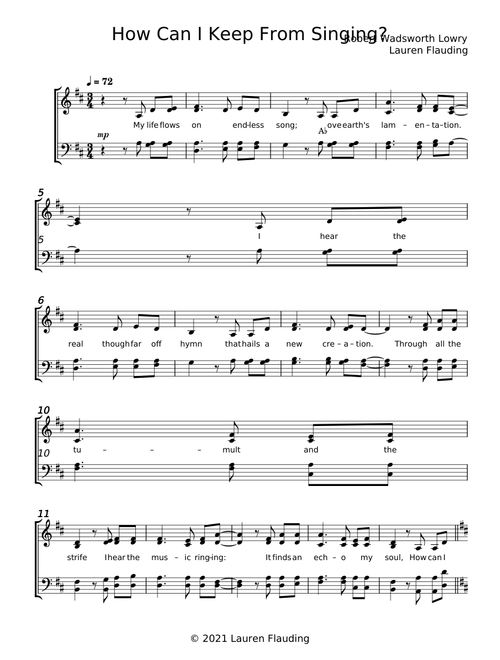 How Can I Keep From Singing? - Robert Lowry