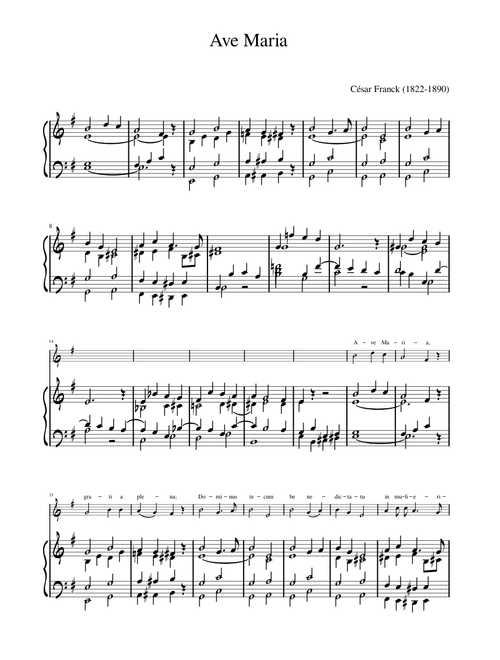 Ave Maria - FWV 62 – César Franck