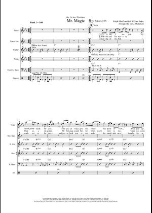 Mr. Magic (arr. Larry Moore) - Larry Moore, Grover Washington Jr Sheet ...