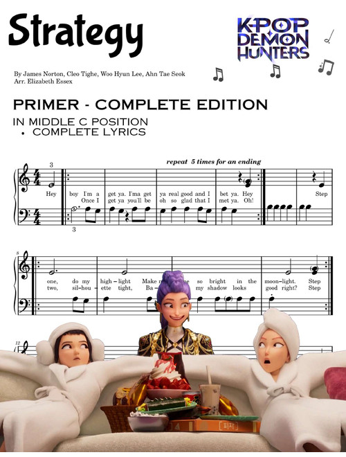 Strategy (Arr. Elizabeth Essex) - Twice Feat Megan Thee Stallion (Easy Piano)