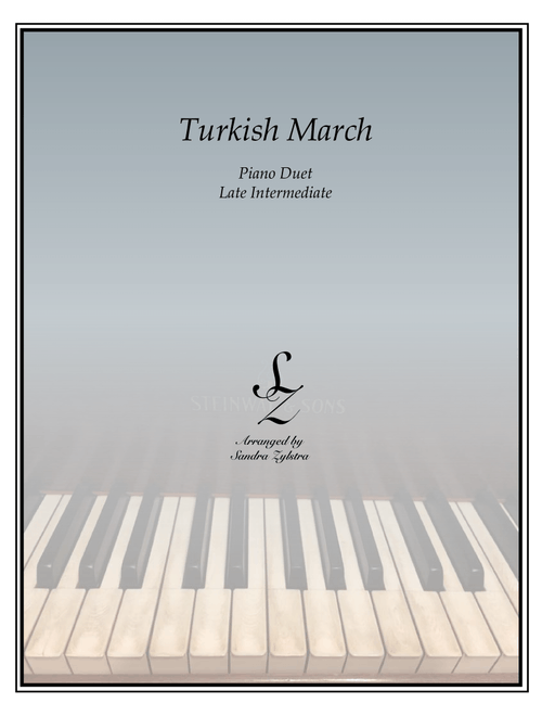 Turkish March (1 piano, 4 hand duet) (Arr. Sandra Zylstra) - Mozart (Piano Duet)