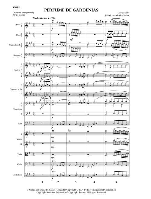Perfume De Gardenia (Arr. Sergio Gómez) - Rafael Hernandez (Full Orchestra)