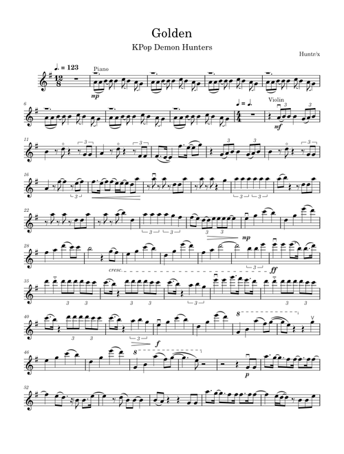 Golden — Huntr/x KPop Demon Hunters - Violin