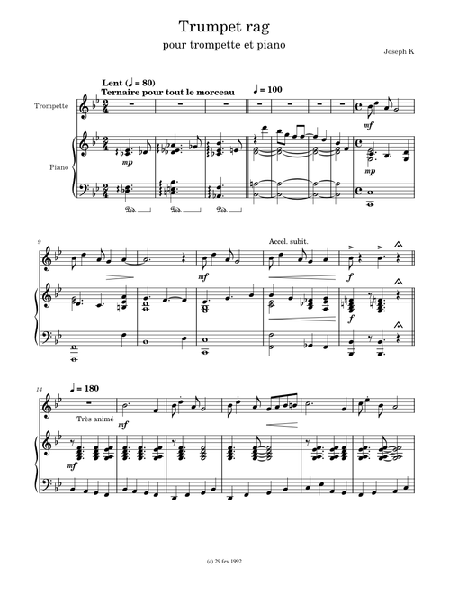 Trumpet rag