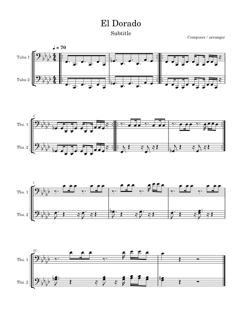 El Dorado Tuba Fanfare