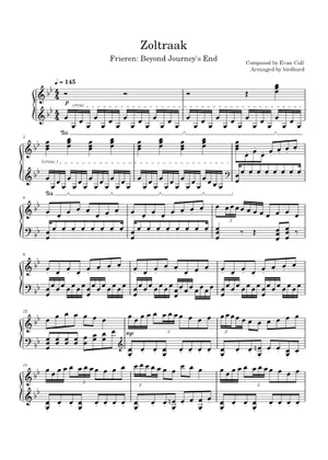 Zoltraak – Evan Call Zoltraak Sheet music for Piano, Guitar Zoltraak – Evan Call Zoltraak Sheet music for Piano, Guitar