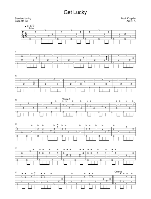 Get Lucky - Mark Knopfler
