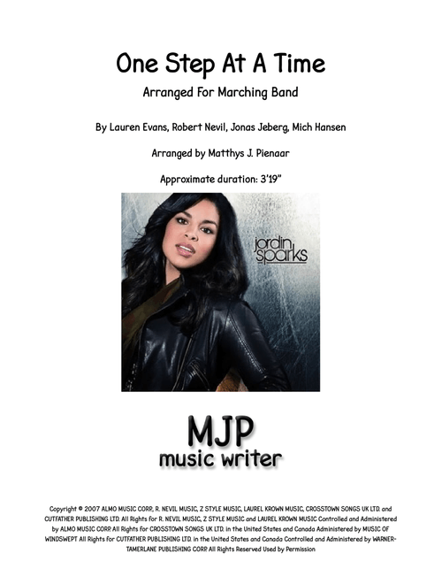 One Step At A Time (Arr. Matthys J. Pienaar) - Jordin Sparks (Marching Band)