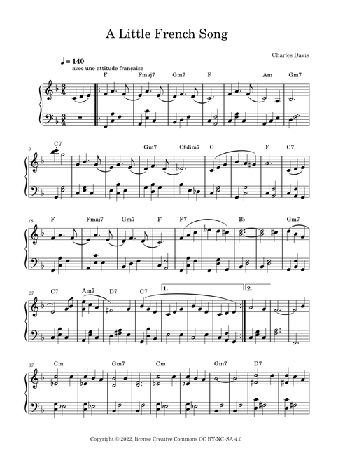 A Little French Song