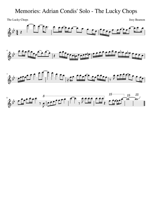 Memories: Adrian Condis' Solo - The Lucky Chops