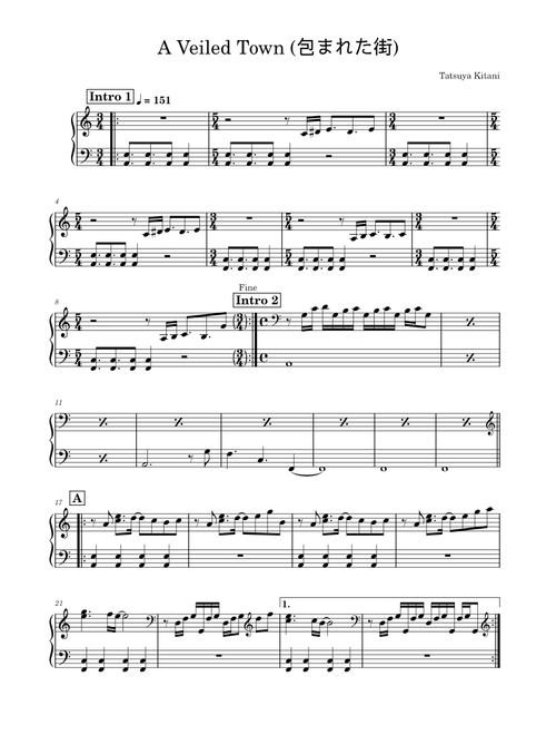 A Veiled Town (包まれた街) – Tatsuya Kitani