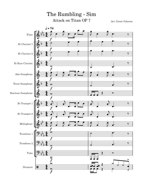 The Rumbling - Sim (Pep Band Arrangment)