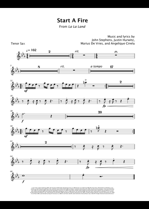 Start A Fire (Arr. David Lartey) - Angelique Cinelu, John Stephens, Marius De Vries (Tenor Sax Solo)
