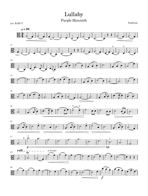 Lullaby (Viola) - Purple Hyacinth