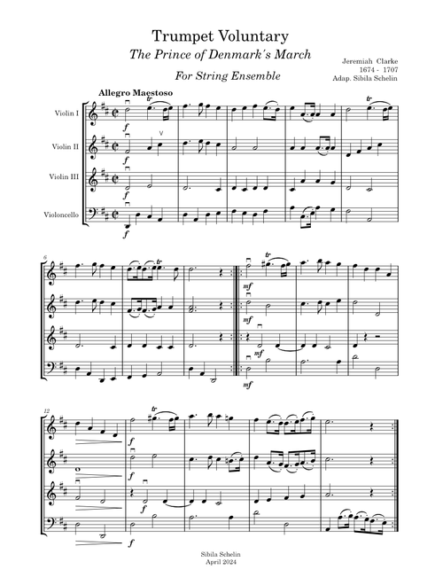 Trumpet Voluntary – Jeremiah Clarke