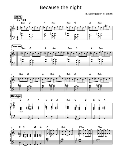 Because the night - Patty Smith / Bruce Springsteen