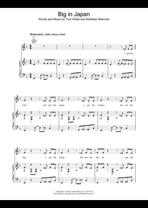 TOM WAITS BIG TIME 楽譜 ギタースコア 売れ筋アイテムラン TOM