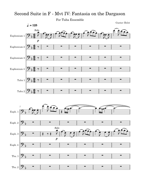 Second Suite in F - IV. Fantasia on the "Dargason" – Gustav Holst