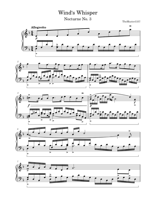 Wind's Whisper - Nocturne in D Minor