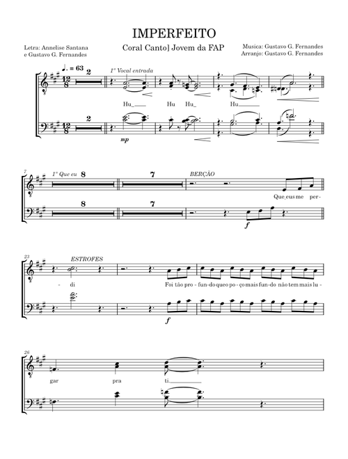 Imperfeito - Vocal