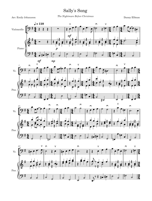 Sally's Song - Danny Elfman