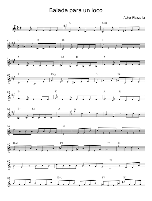 Balada para un loco - Astor Piazzolla