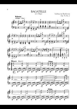**i様 MUSE de Deuxieme Classe BAGATELLE F Bagatelle in F (Grade 6, list B1, from the ABRSM Piano