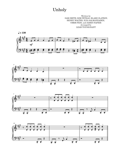 Unholy – Sam Smith Unholy Sam feat. Kim Petras (Sample)