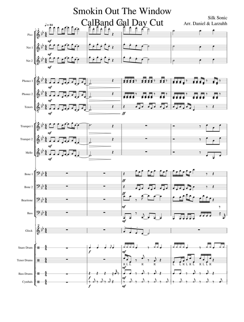 Smokin Out The Window - Silk Sonic Band Arrangement