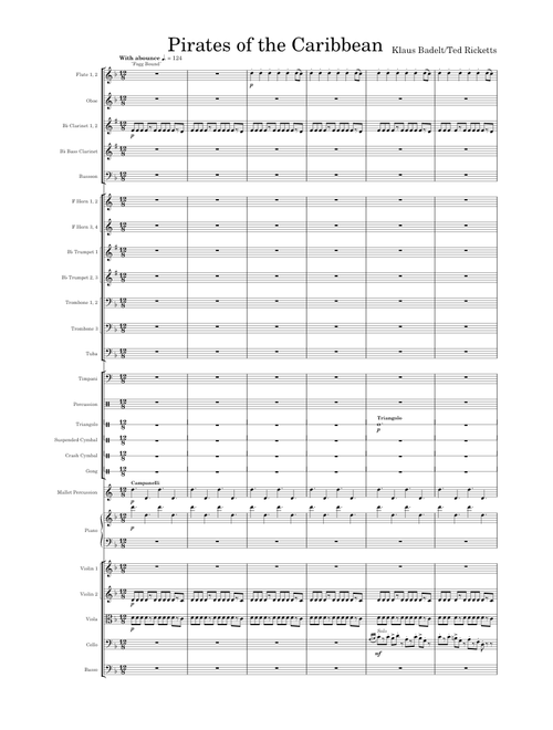 Pirates of the Caribbean (Orchestral Medley) - Klaus Badelt, arr. Ted Ricketts