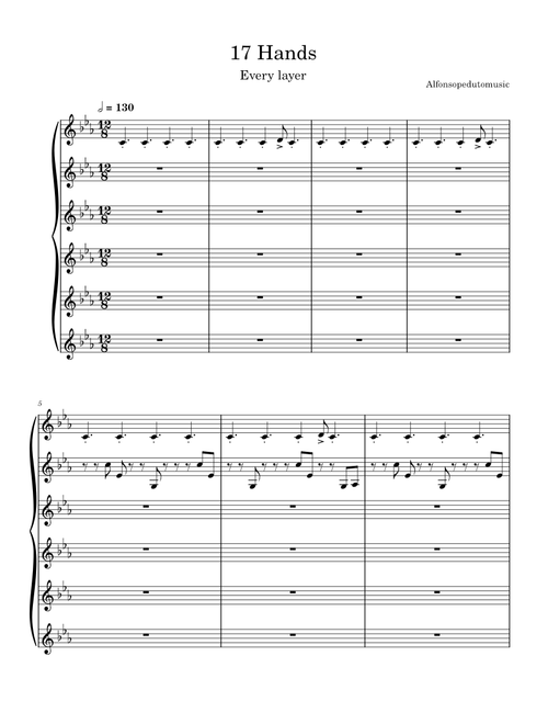 17 hands Alfonsopedutomusic
