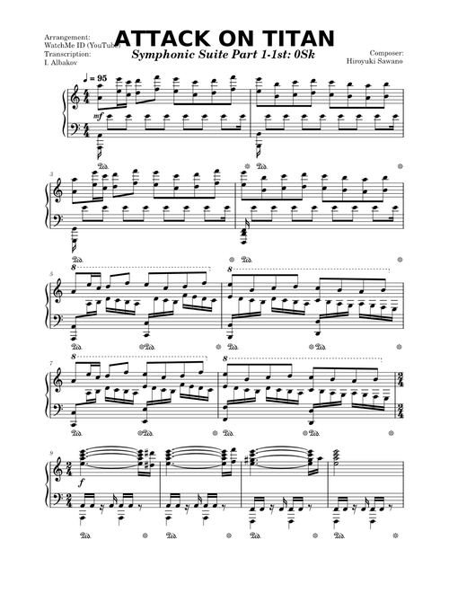 Attack on Titan: Symphonic Suite Part 1-1st - 0Sk – Hiroyuki Sawano