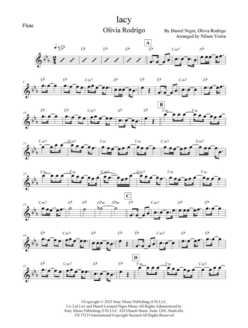 Lacy (Arr. Nilson de Melo Vieira) - Olivia Rodrigo (Flute Solo)