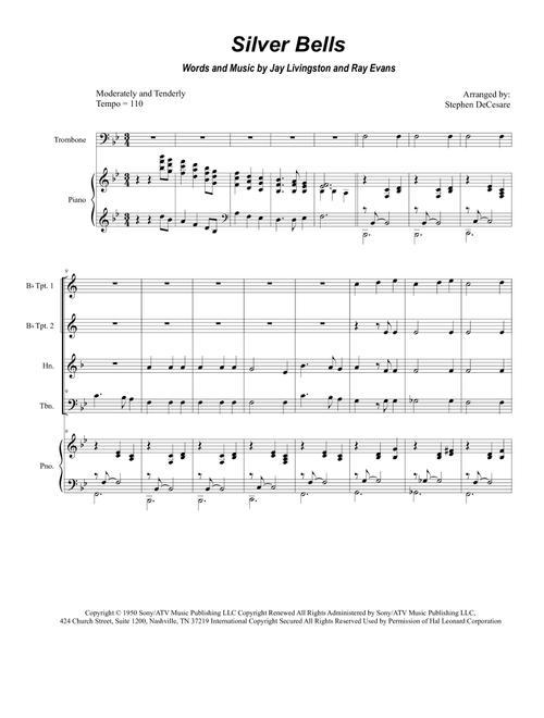 Silver Bells (Arr. Stephen DeCesare) - Plumb (Brass Ensemble)