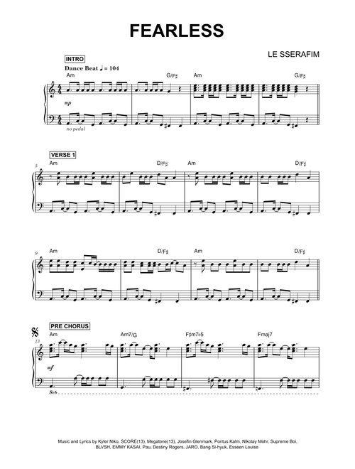 Fearless - LE SSERAFIM (Piano Solo)