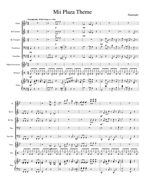 Jazz Recreation: Mii Plaza Theme (Please read description)