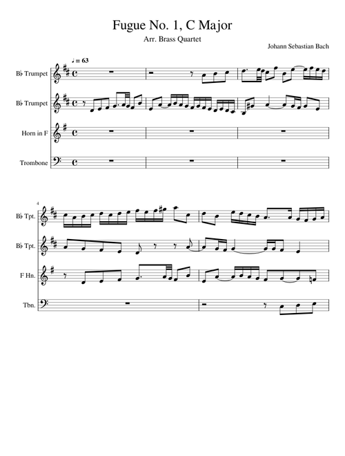Fugue No. 1, C Major BWV 870