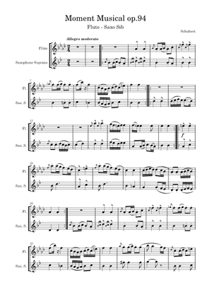 Moment musical Op. 94 N 93 - Franz Schubert Sheet Music for Violin ...