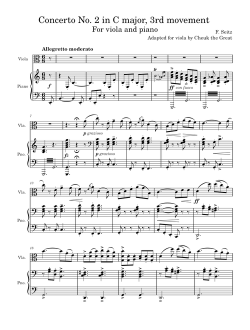 Concerto no. 2 3rd movement – Friedrich Seitz