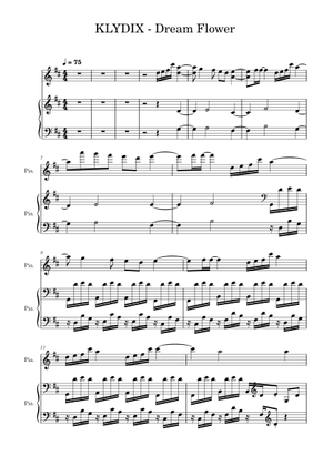 Dream Flower – KLYDIX Sheet Music for Piano (Solo) | MuseScore.com