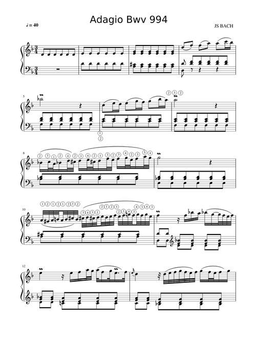 Adagio Bwv 974
